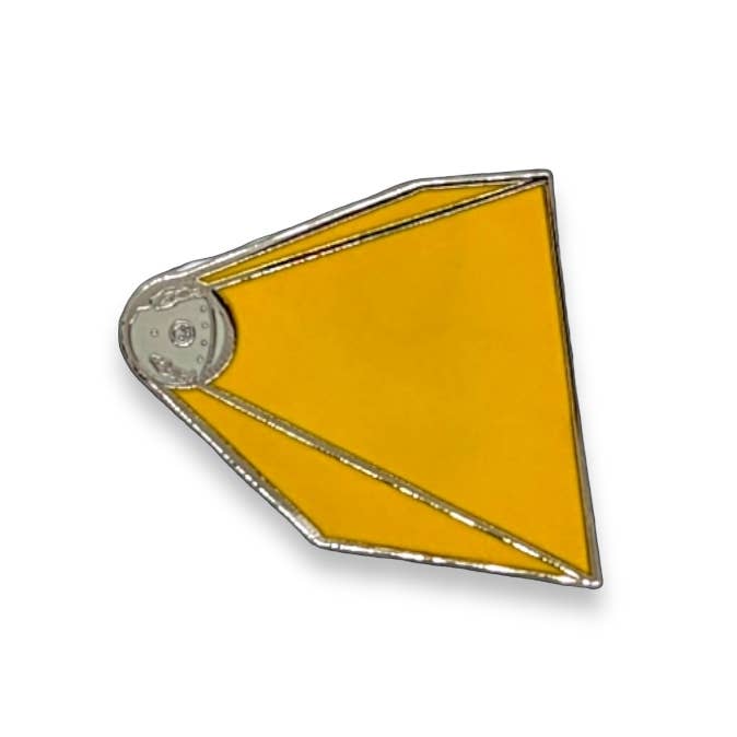 PINtelligentsia - Wholesale Lapel Pin/Button - Sputnik Enamel Pin - Soviet Retro Space Robot Lapel Pin!