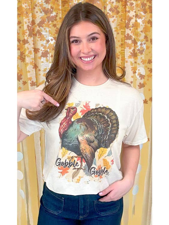 Sugar Stitch - Wholesale T-Shirt (Graphic) - Women's - Gobble Gobble Rhinestone Graphic Shirt