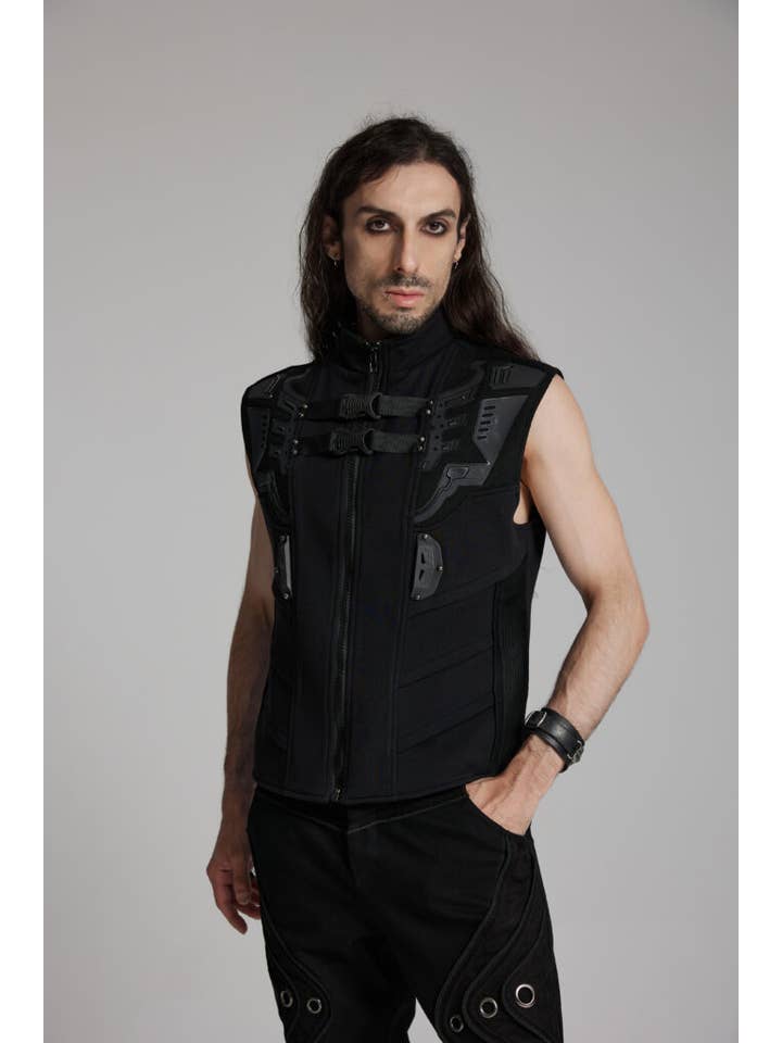 Black WY1672 - Cyberpunk personalized vest for wholesale on Faire2