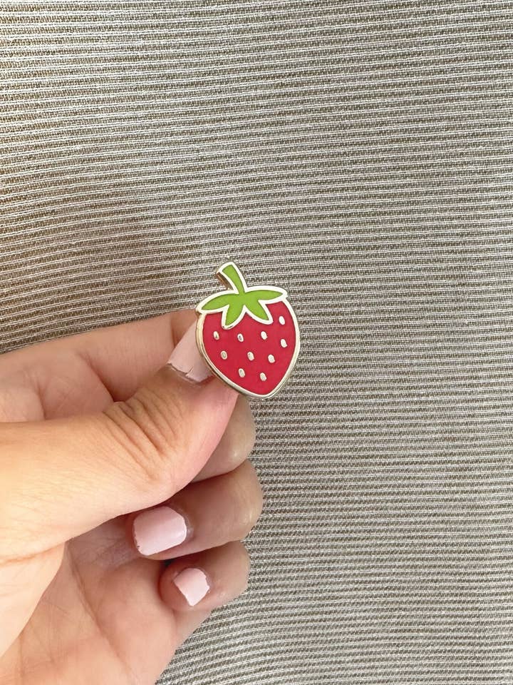 Red Strawberry Pin for wholesale by Tickle Me Lavender