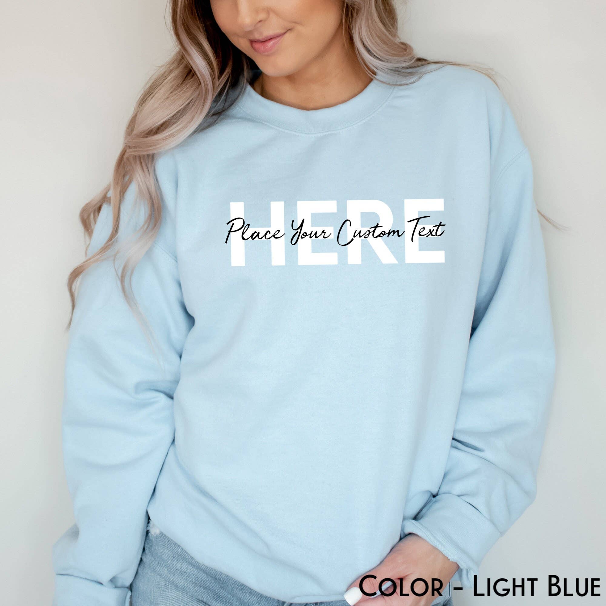 APComfortPrints - Wholesale Sweatshirt - Women's - Custom Text Sweatshirt2