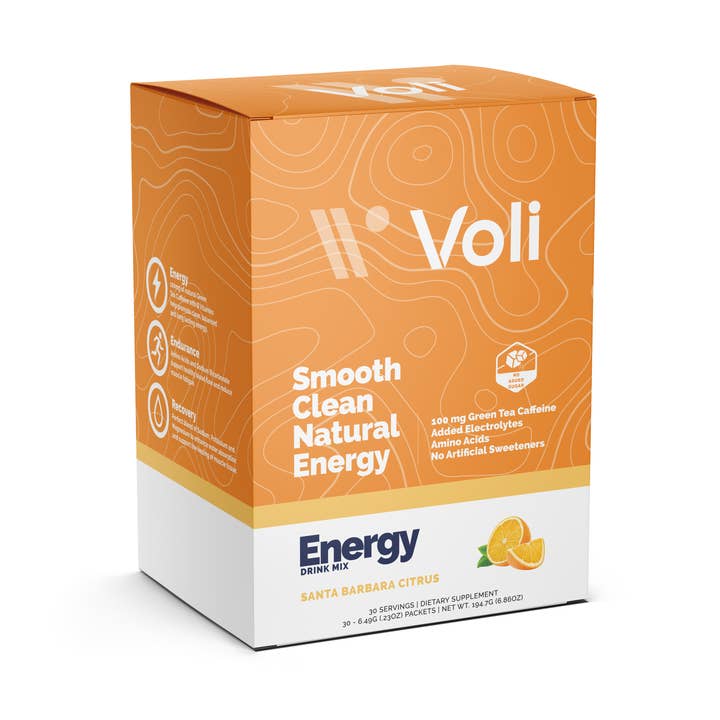 Voli Wellness - Wholesale Sports/Energy Drink - Voli Energy- Santa Barbara Citrus 30ct Carton