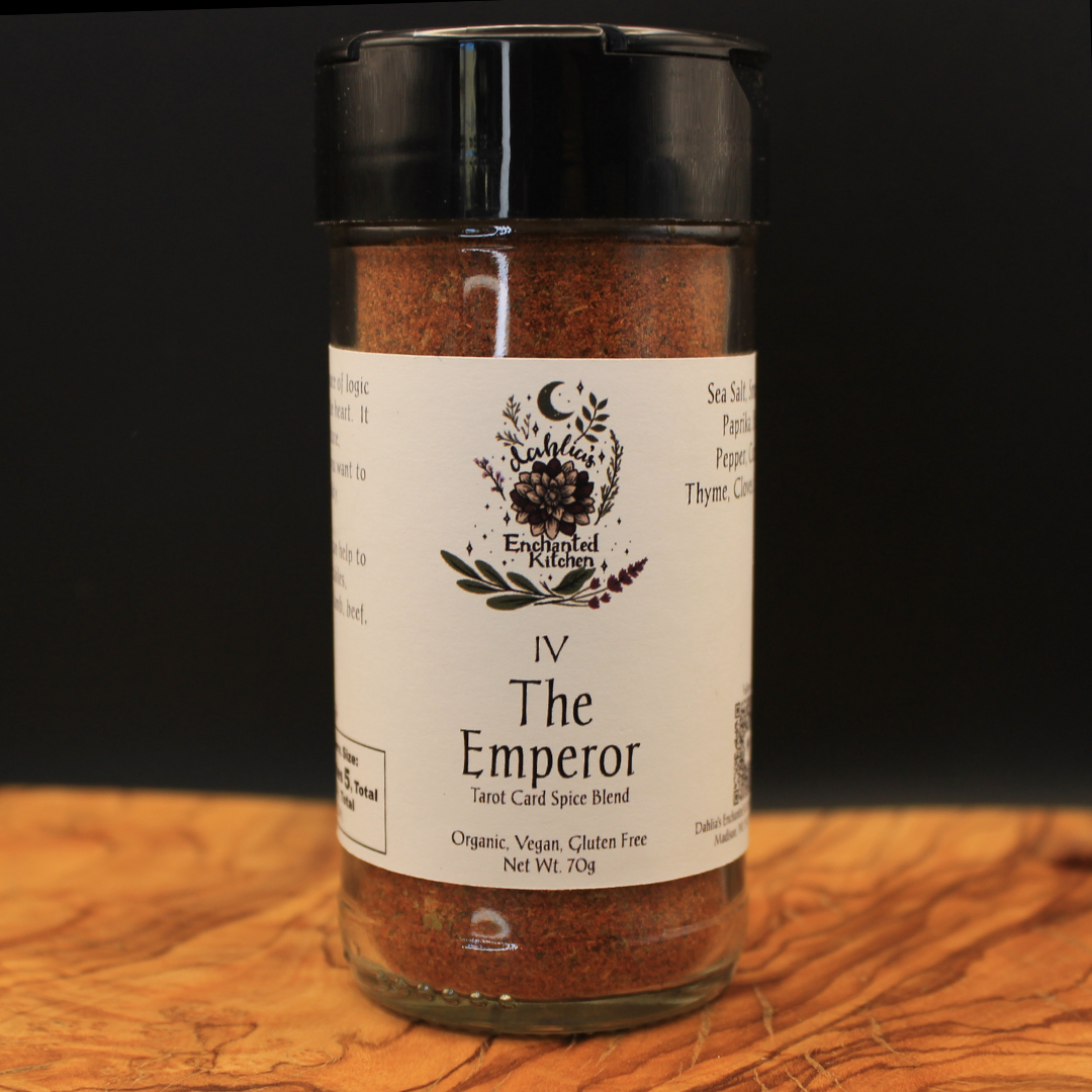 Dahlia's Enchanted Kitchen – wholesale Dried spice mix – The Emperor - Tarot Card Culinary Spice Blend4