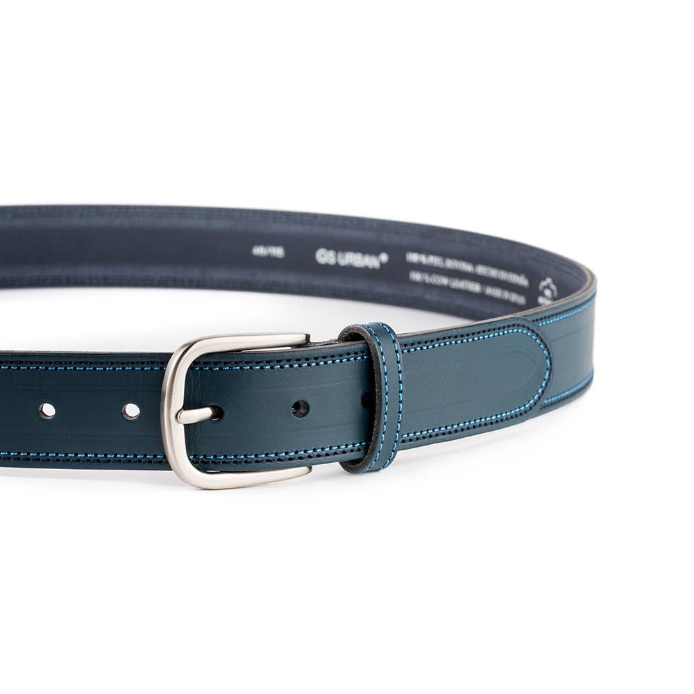 VALTICO – Engroshandel Bælte - Herre – Læderbælte med dobbelt søm.5