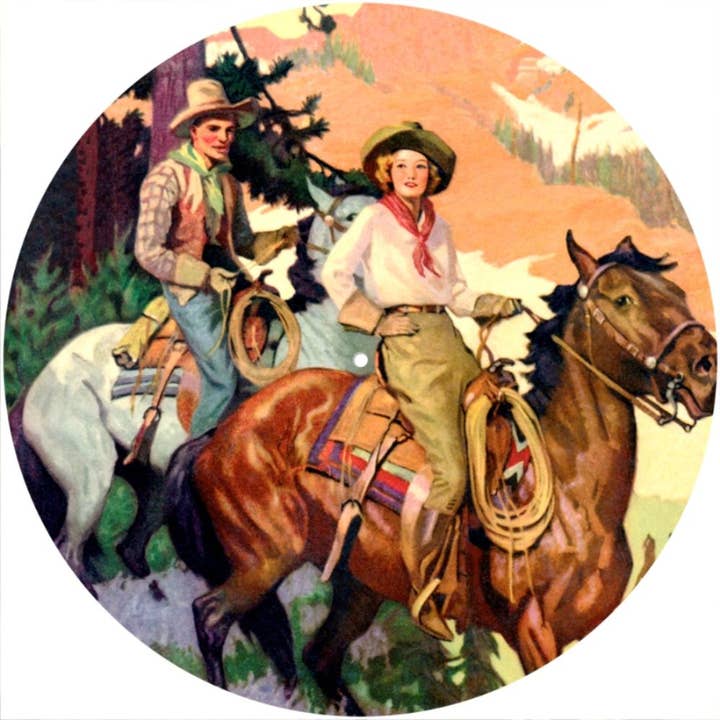 Slipmat 12"/ 7" for Record Players - Wild West 52 for wholesale by Phatmatz