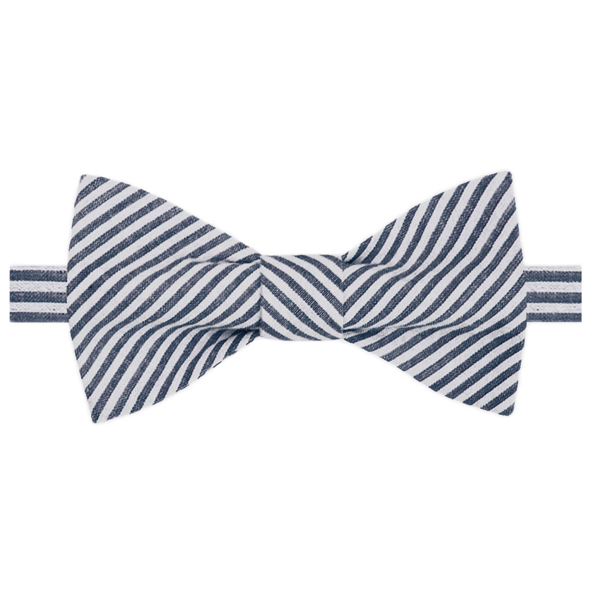 Jacob Alexander - Wholesale Bow Tie - Men's - Men's Seersucker Striped Bow Tie28