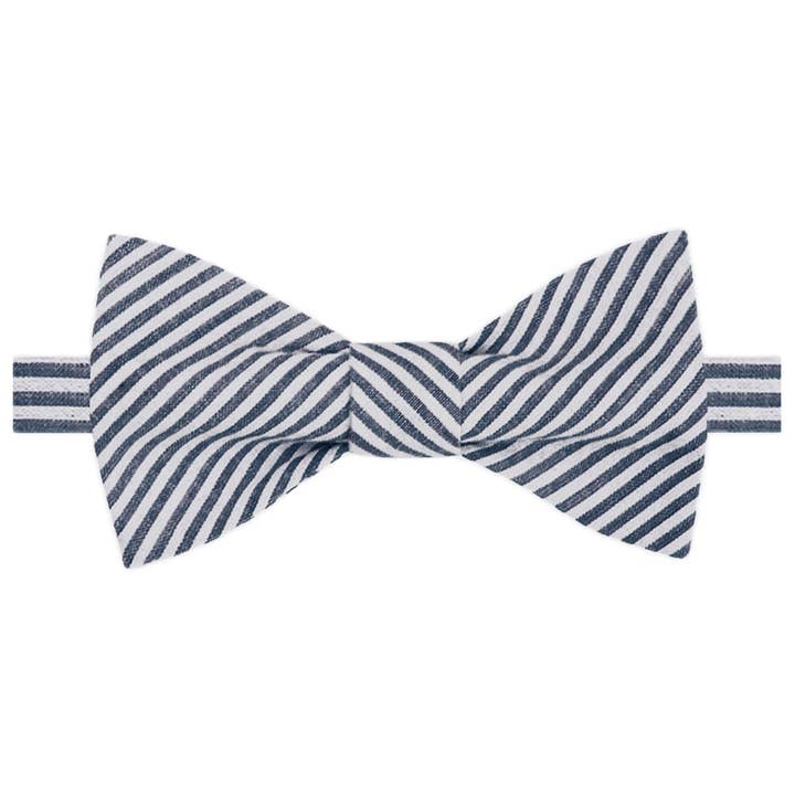 Jacob Alexander - Wholesale Bow Tie - Men’s - Men's Seersucker Striped Bow Tie28