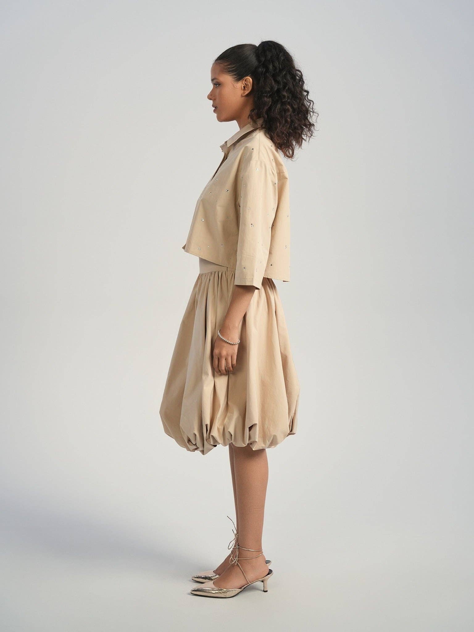 Aleeza Paris – wholesale Top & skirt set – Women's – Bubble Set Shirt7