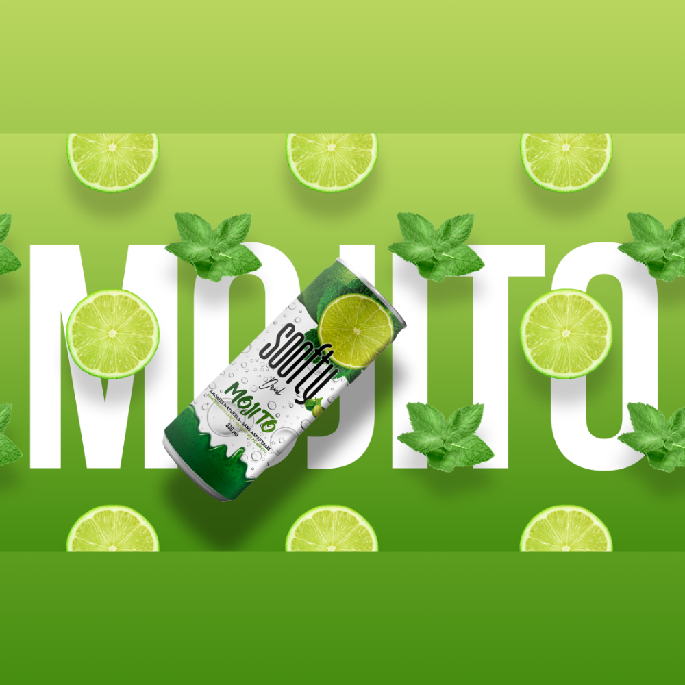 123bonbon - Vente Sodas/boissons gazeuses - SOOFTY MOJITO SLIM 33CL 2