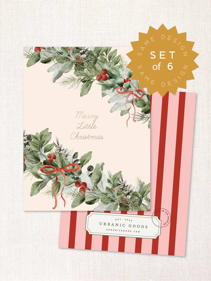 God Jul-kort (Box med 6) för wholesale av Urbanic Goods