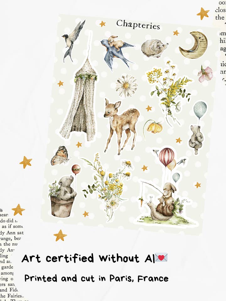 Sticker sheet - Woodland party - S-279 for wholesale by Chapteries