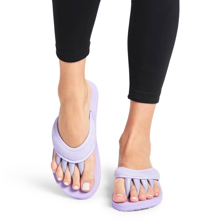 Pedi Couture - Wholesale Sandals - Women's - Purple Women's Comfort Toe Separator Sandals5