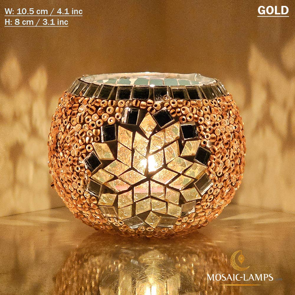 Mosaic Lamps - Wholesale Candle Holder - Turks Color, Turkish Mosaic Candle Holders, Votive Candle6