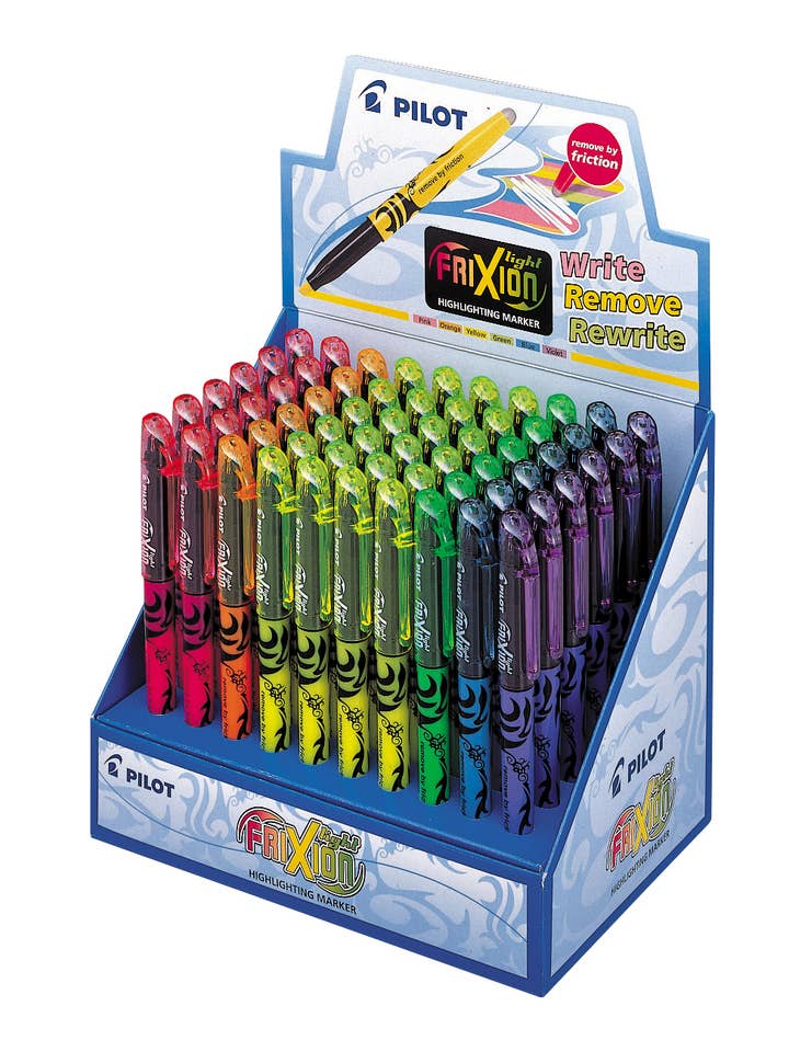 Surligneur à pointe biseautée effaçable, pack de 60, néon pour la vente par Pilot