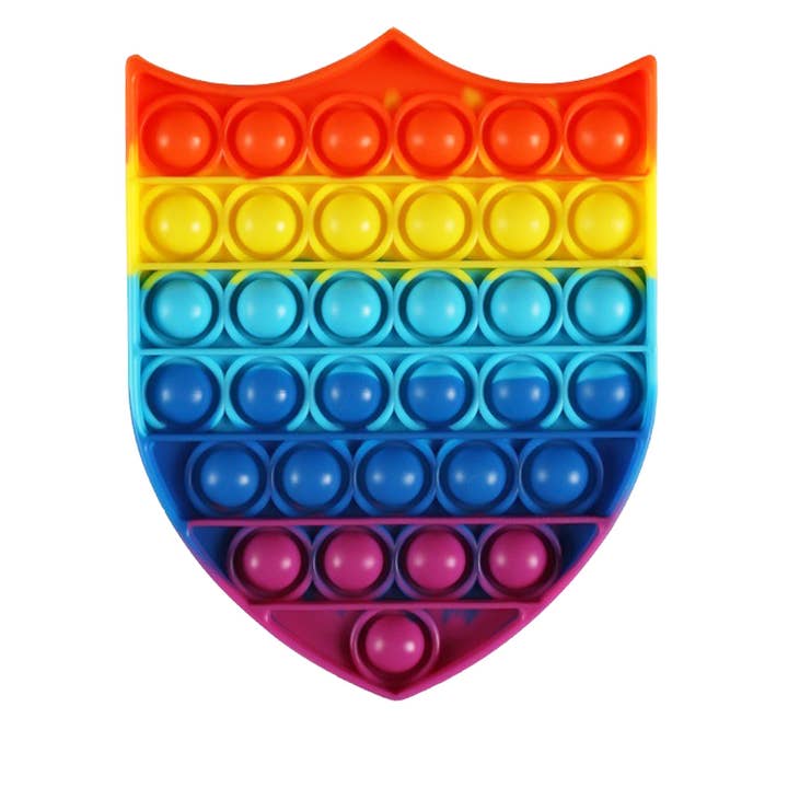 JSBlueRidge Toys - Wholesale Fidget Toy - Kids - Rainbow Push Pop It Fidget Kids Toy- Assorted