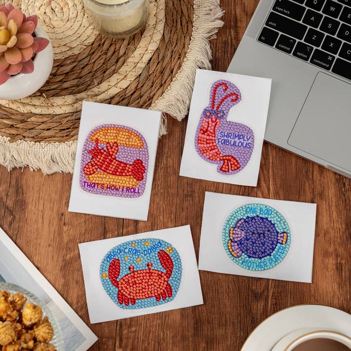 PixelPop™ Diamond Art Sticker Pack — Stay Salty for wholesale by House of Party