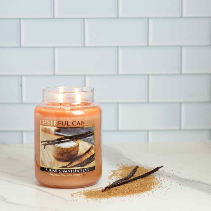 A Cheerful Giver – wholesale Jar/filled candle – Cheerful Candle (24oz.) – Sugar & Vanilla Bean