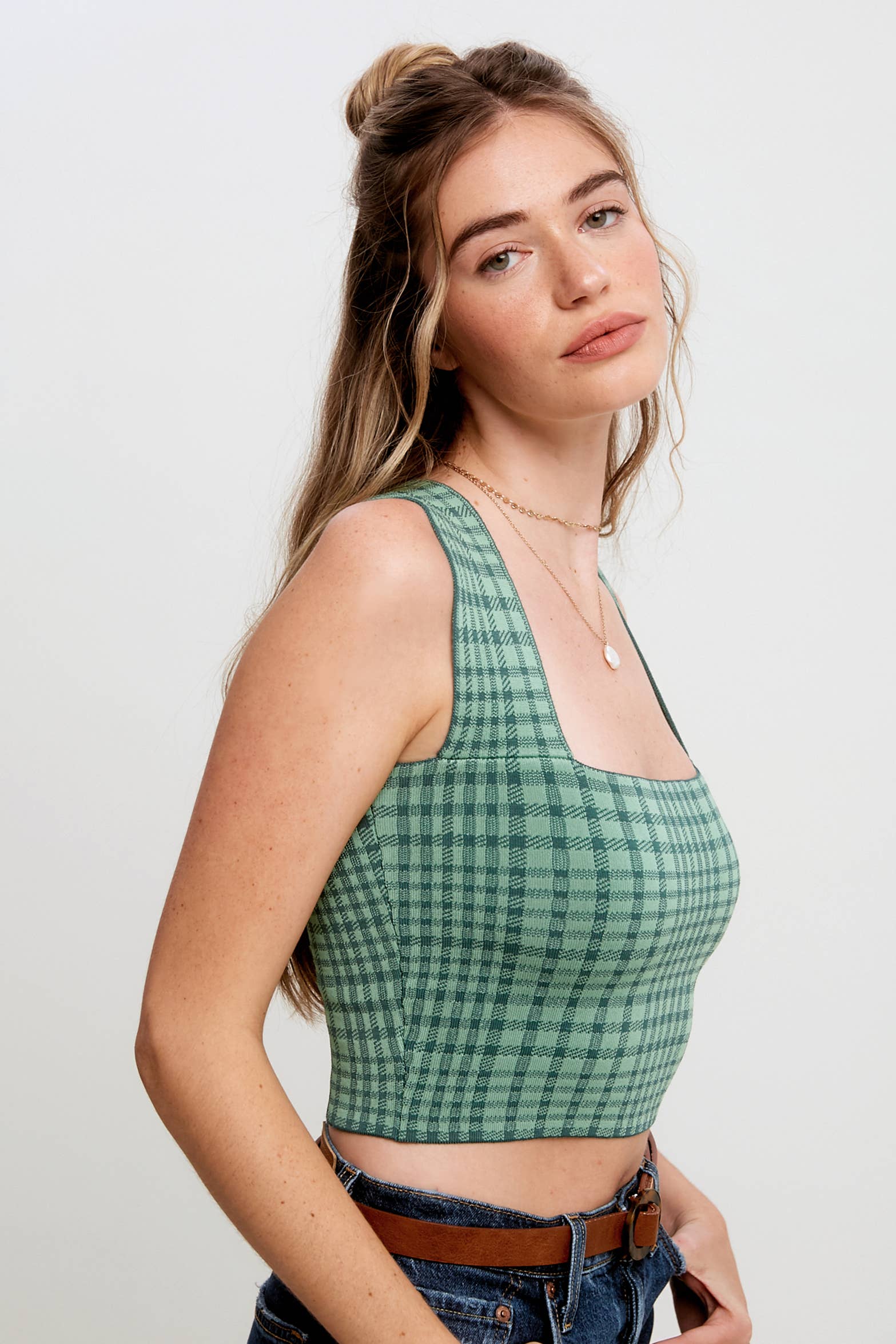 Listicle - Vente Sous-vêtements sculptants – femme - Brami en tricot à carreaux4