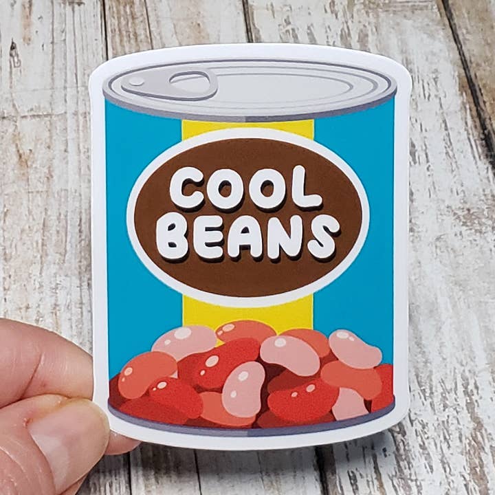 Cool bønner Vinyl Sticker for engroshandel hos Blue Rocket Gifts