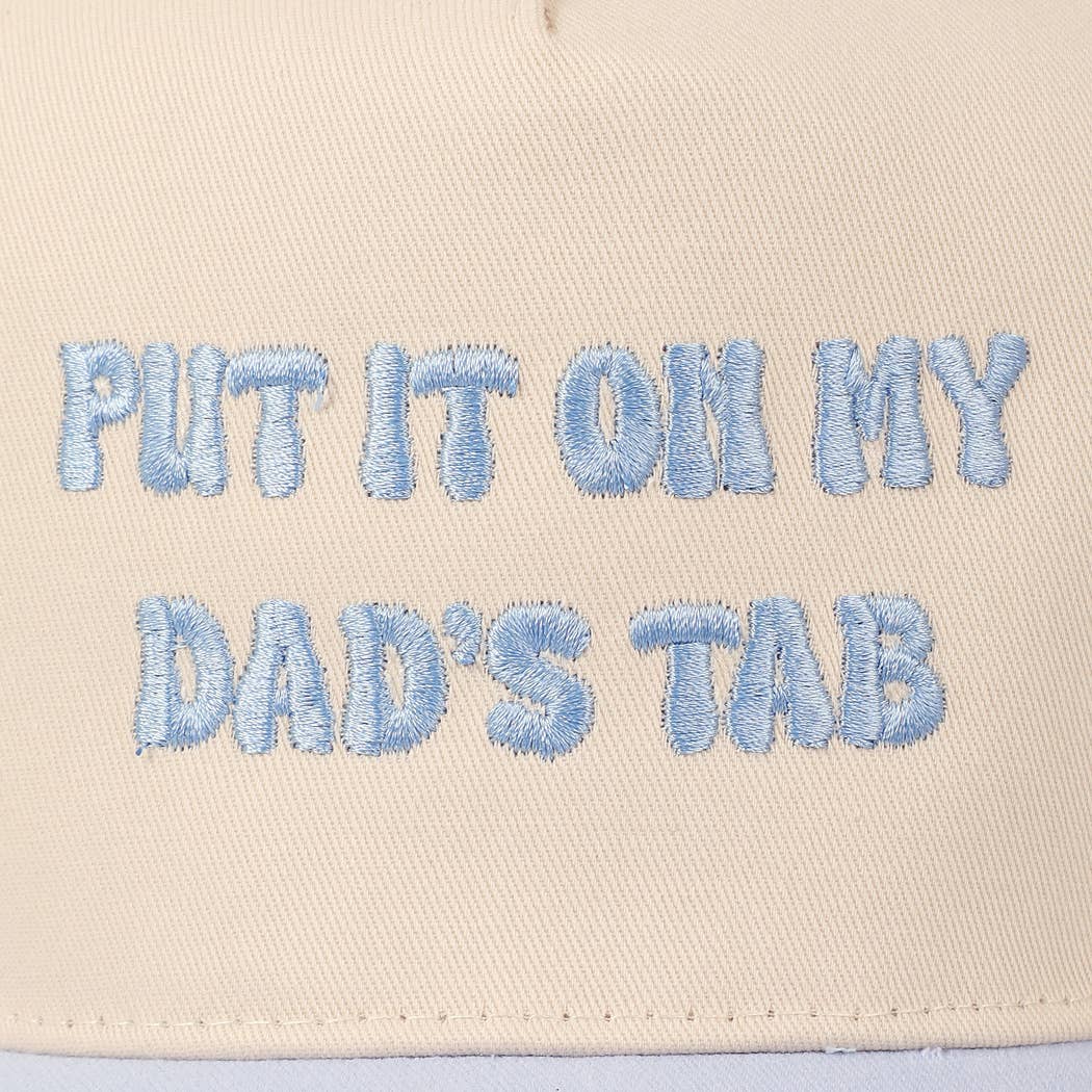 Fashion City - Wholesale Baseball Cap - Unisex - Put It On My Dad's Tab Embroidery Two-Tone Hat39
