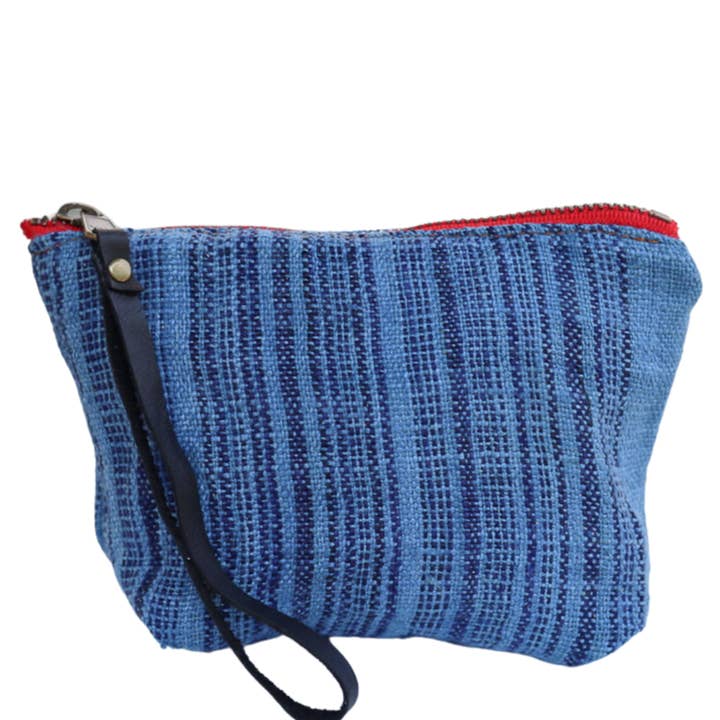 Harlow Moon in Aquinnah Blue with Black Leather Wristlet for wholesale by Vaalbara