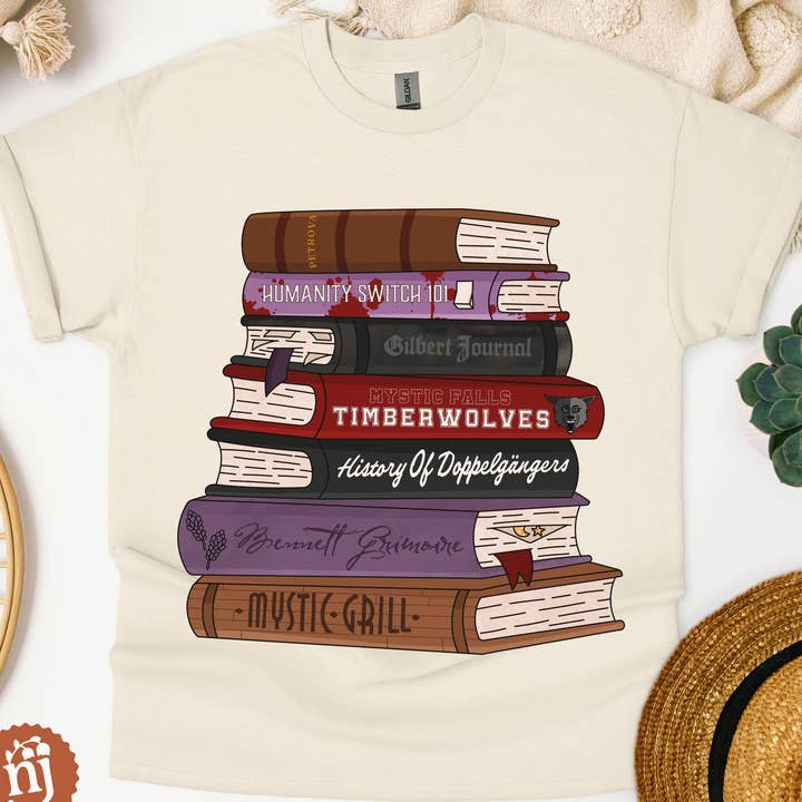 Nearly June Design Co - Wholesale T-Shirt (Graphic) - Unisex - TVD The Vampire Diaries Inspired Bookstack0