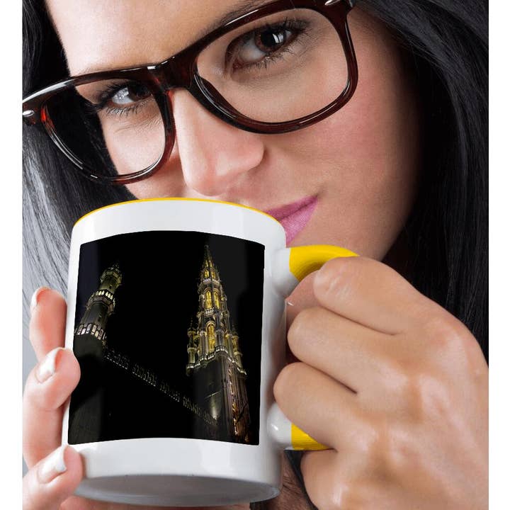 3dRose - Wholesale Coffee Mug - 3dRose, Standing in awe in Grand Place which is considered the center of Brussels, Mug1