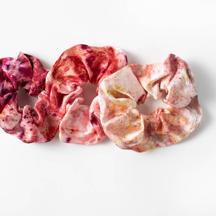 DYE KWEEN - Wholesale Scrunchie - Women's - Botanically Dyed Silk Scrunchie17
