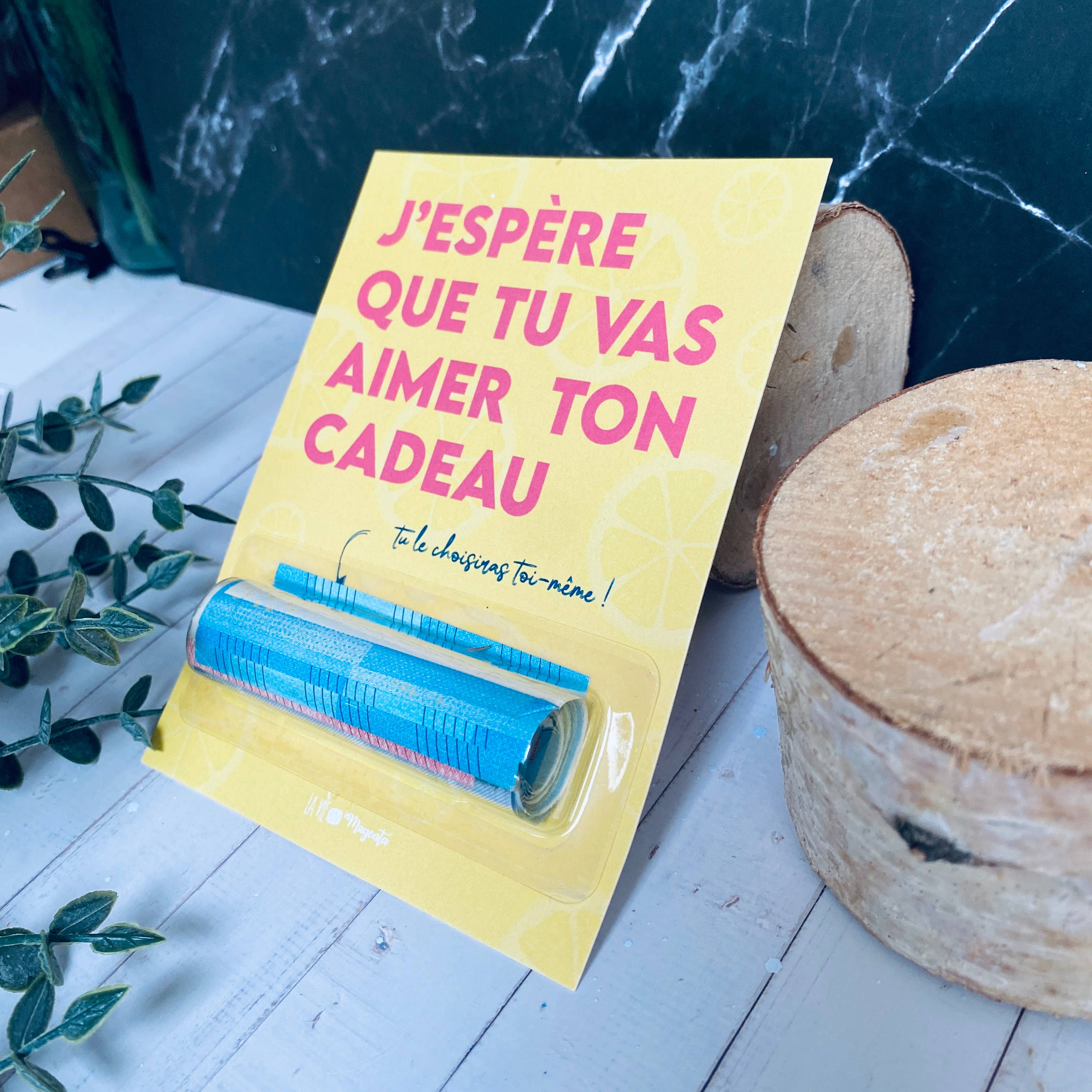 La vie en magenta – Großhandel Briefpapier-/Postkarten-Set – Originalkarte mit Fach für Tickets - dein Geschenk lieben1