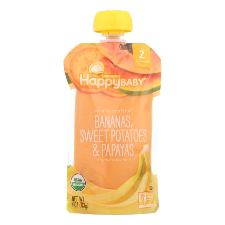 Happy Baby Clearly Crafted Bananas, Sweet Potatoes & Papayas for wholesale by Everyday Supply Co