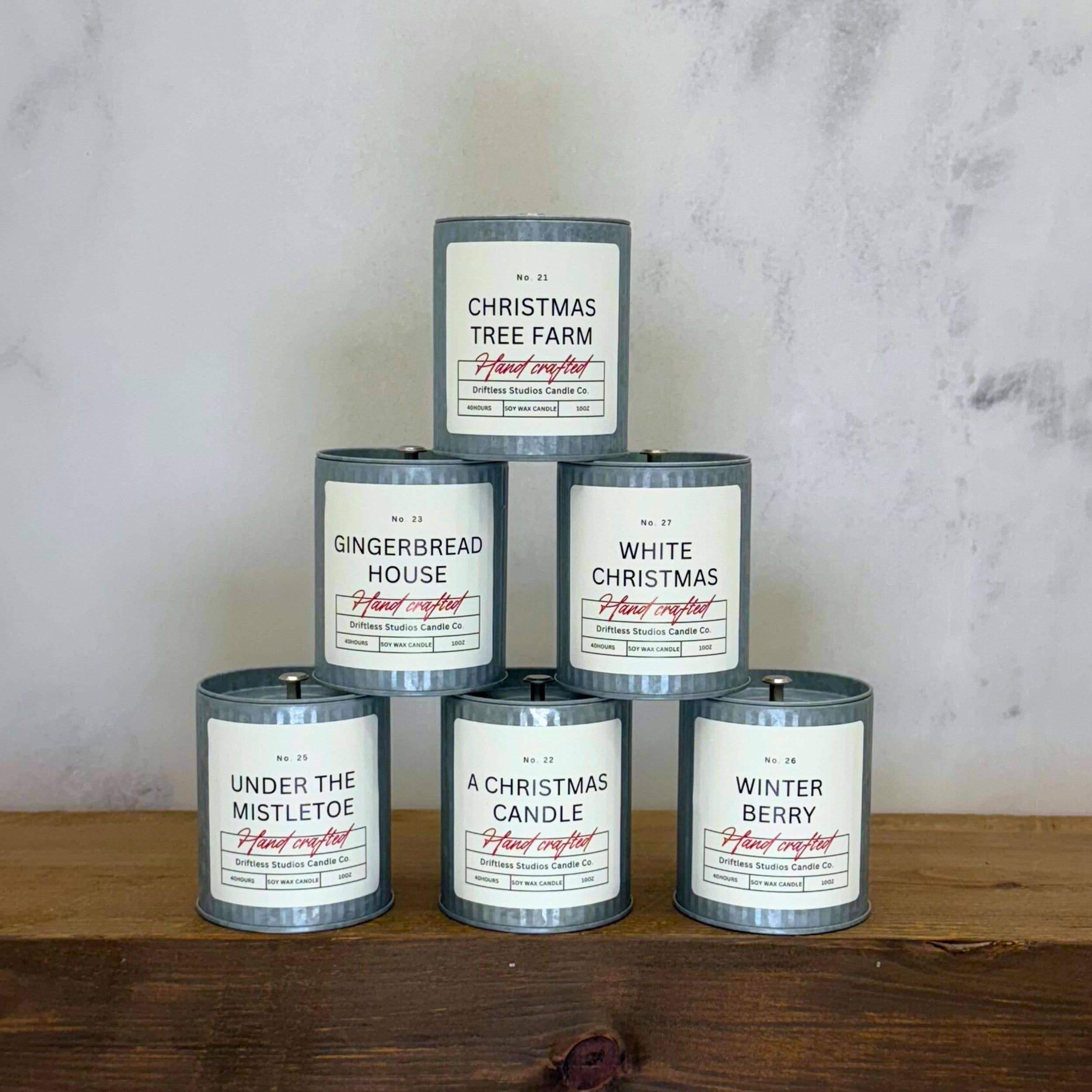 Driftless Studios - Wholesale Jar/Filled Candle - Winter Berry Christmas Candles Wholesale - Holiday Decor2