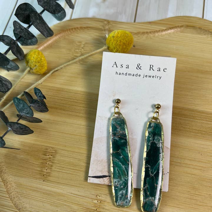 Asa&Rae - Wholesale Dangle Earrings - Oblong Rectangle Dangle4