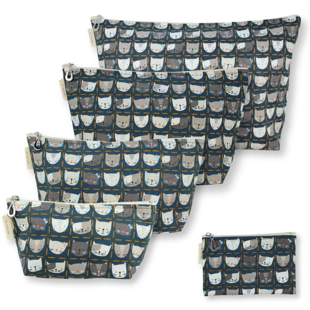 Dana Herbert – bolsa de maquilhagem e cosméticos por atacado – Conjunto de Bolsas de Maquilhagem - S, M, L, XL + Moeda (Poupe $4,75)8