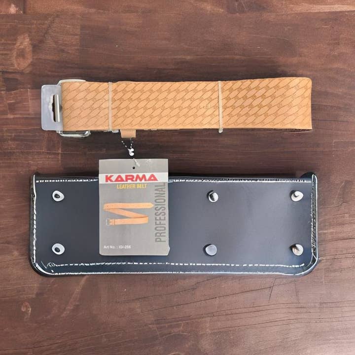 KARMA 2" Leather Waist Belt for Tool Pouch for wholesale by ABA Imports Ltd.