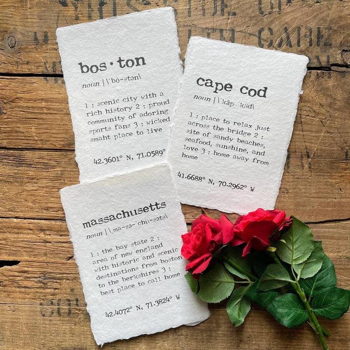 Ready made city, town, state, or word definition print for wholesale by Alison Rose Vintage