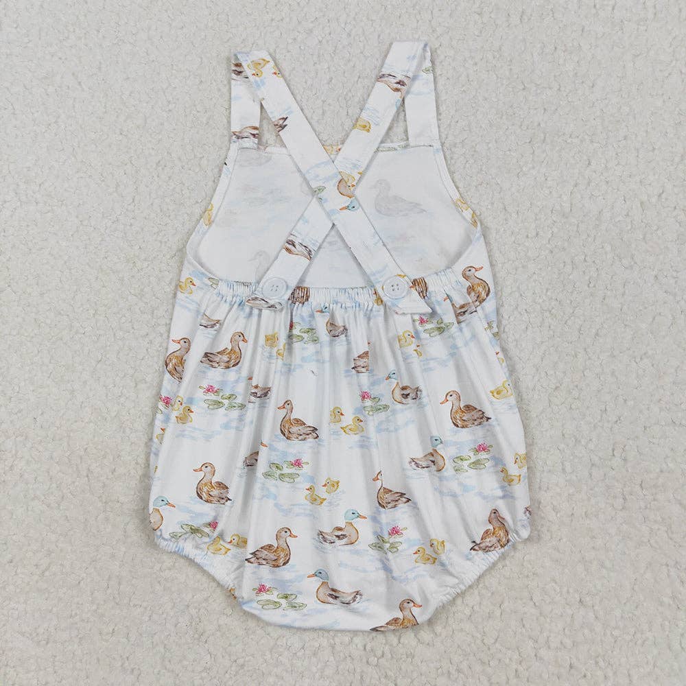 Aier Wholesale - Wholesale Bodysuit (Non-Footed) - Baby - Baby Boys Strap Ducks Bubble Rompers1