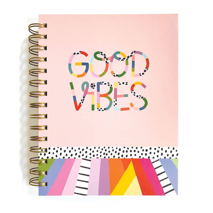 Paper House Productions - Wholesale Journal/Diary - Good Vibes Spiral Journal