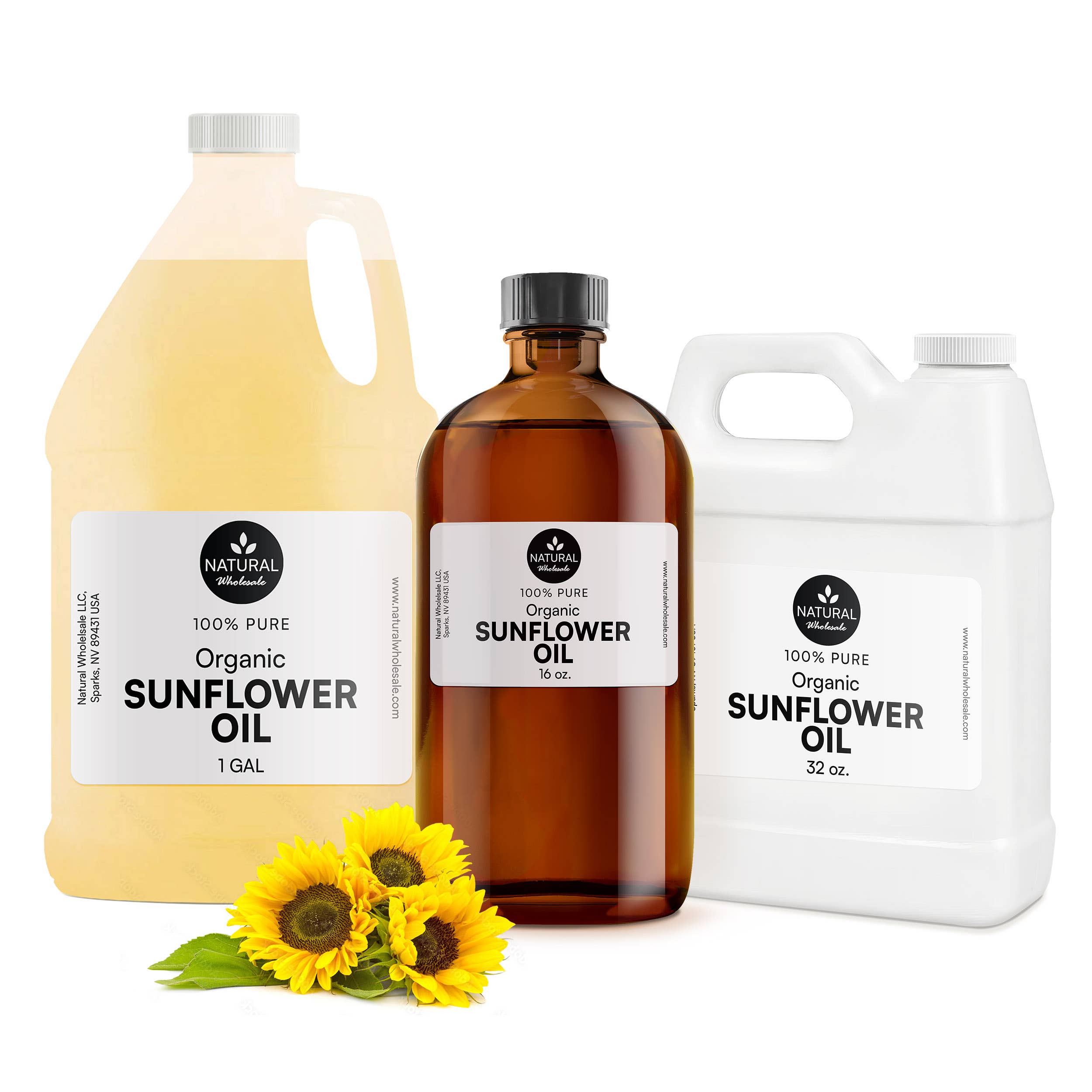 Natural Wholesale - Wholesale Bath/Body Oil - Organic Sunflower Oil - 100% Pure | Wholesale Bulk2