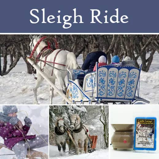 Sleigh Ride Jumbo cire fondue pour la vente par The Candle Cottage & DUOS Dual Fragrance Candles