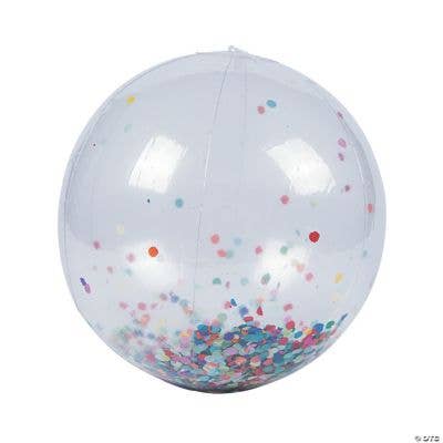 Fun Express - Wholesale Beach/Pool Toy - Kids & Baby - CONFETTI LARGE BEACH BALL1
