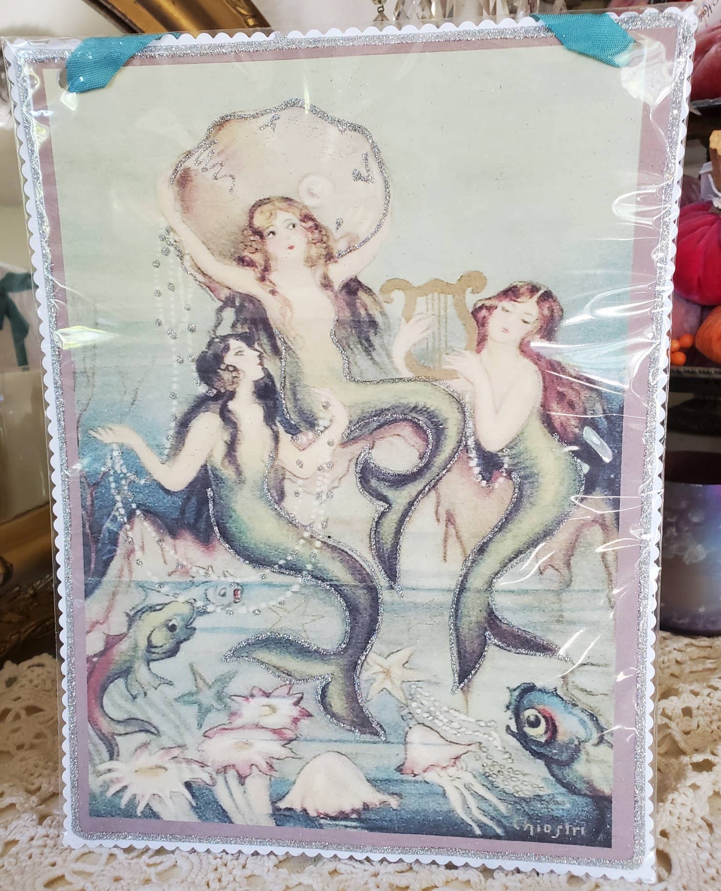 Little Heart Designs - Vendita all'ingrosso Stampa artistica - Decorazione murale Sirene in conchiglia1