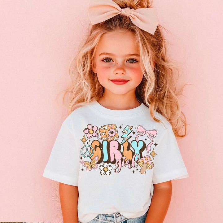 Girly Girl Graphic Tee for wholesale by Hot Mess Apparel