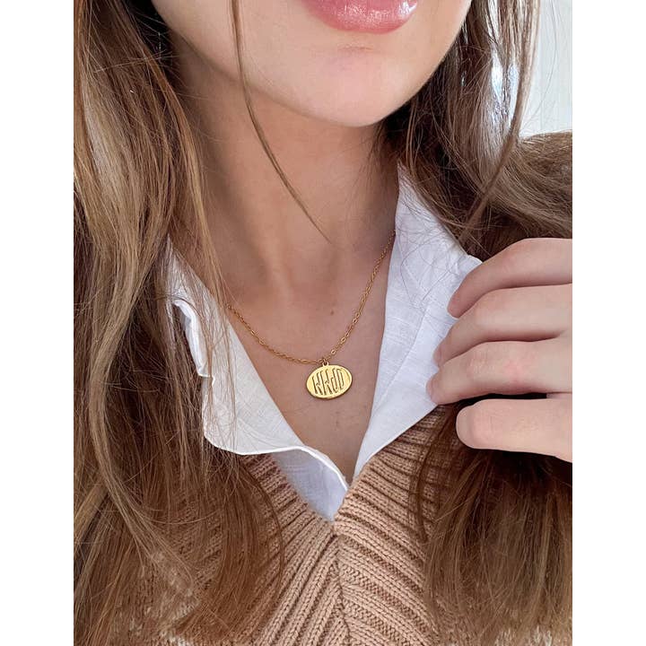 Elevated Faith - Wholesale Pendant/Charm Necklace - Gold WWJD Necklace