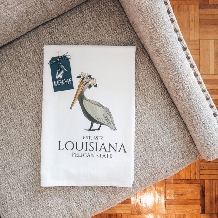 Pelican Provision Co. - Wholesale Tea Towel - Pelican State Kitchen Towel