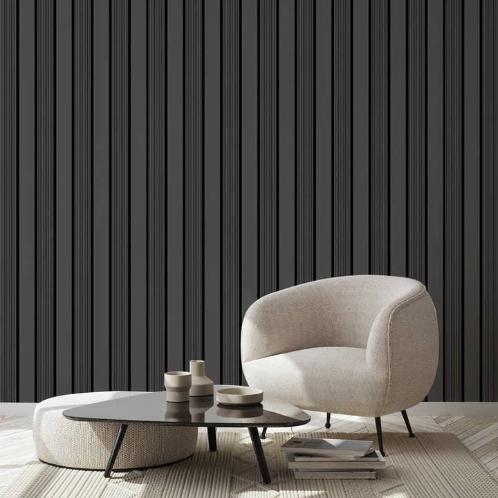 Grijs zwart wandpaneel, PS wanddecoratiepaneel voor huisdecoratie - Premiumkwaliteit voor wholesale door Walloro Luxury Embossed Wallpaper