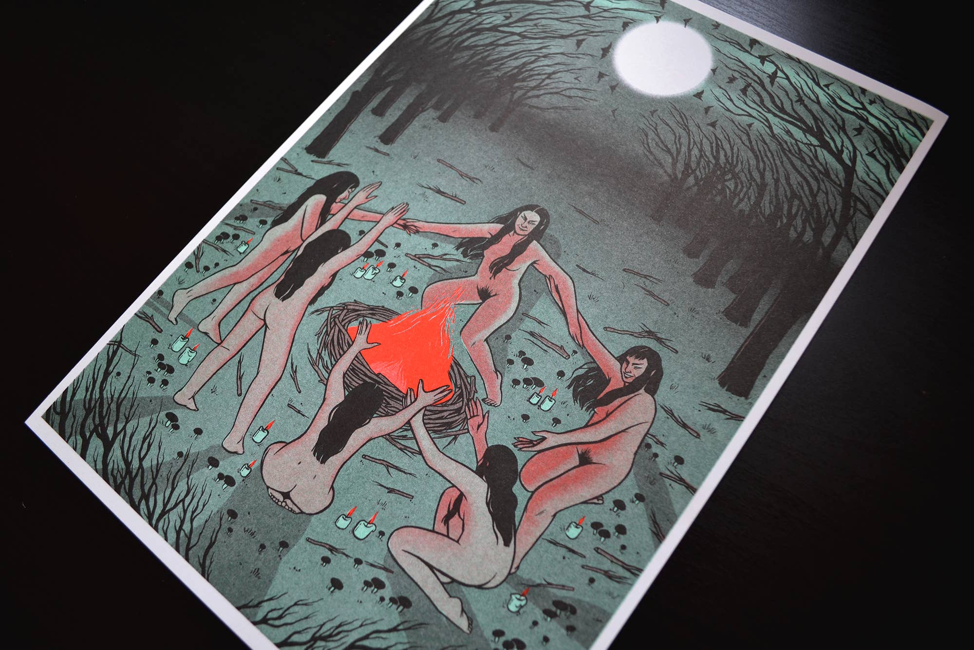 Lily Blakely - Wholesale Art Print - "Occult" Risograph print A46