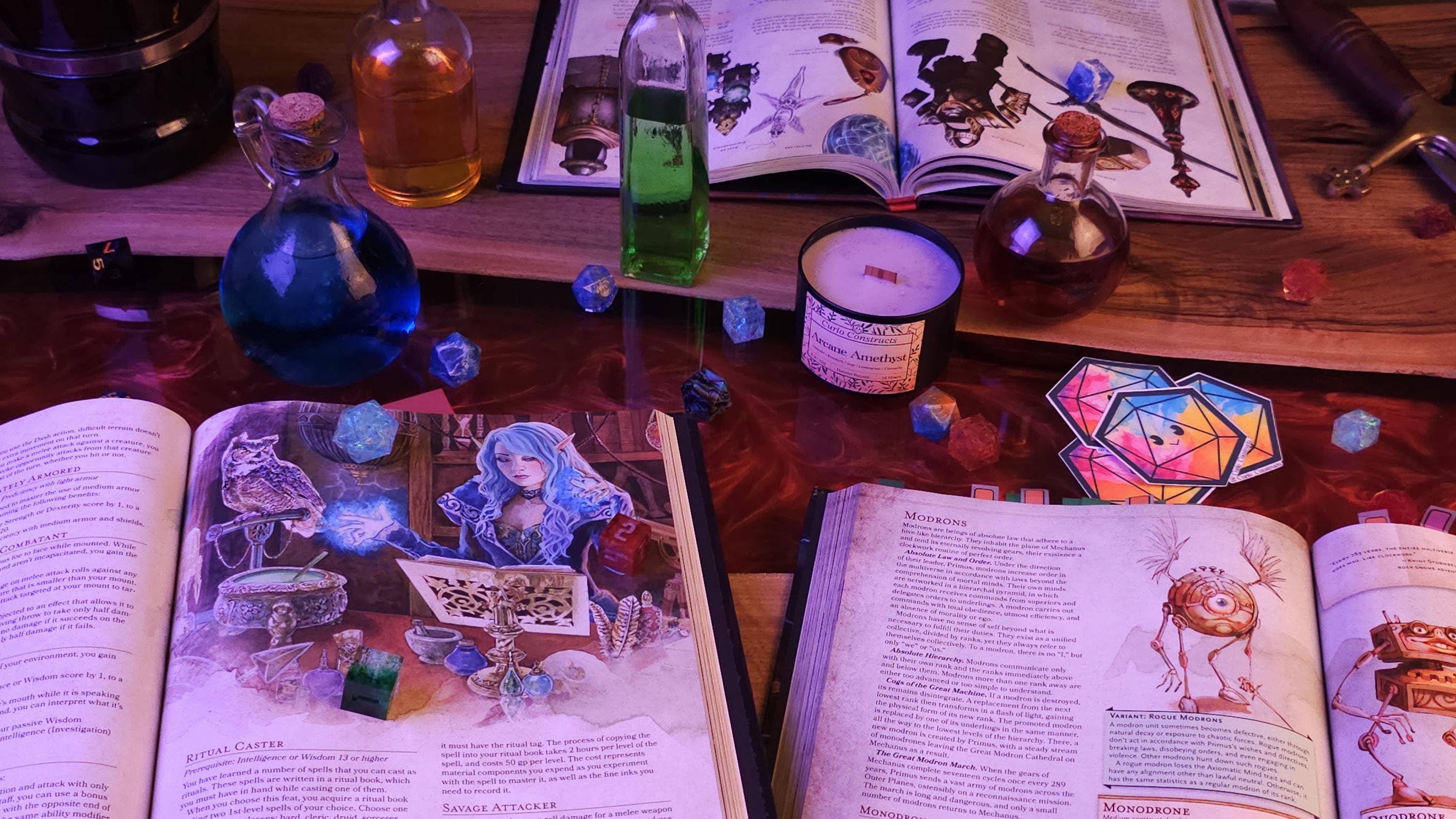 Curio Constructs - Wholesale Jar/Filled Candle - Arcane Amethyst | Fantasy Soy Wax Wood Wick Candle1