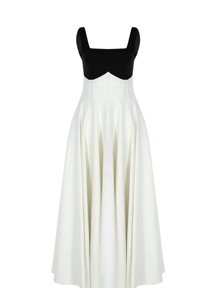 Abito Lungo in Lino Paloma 100% Lino Premium per la vendita all'ingrosso da parte di WHAT IF