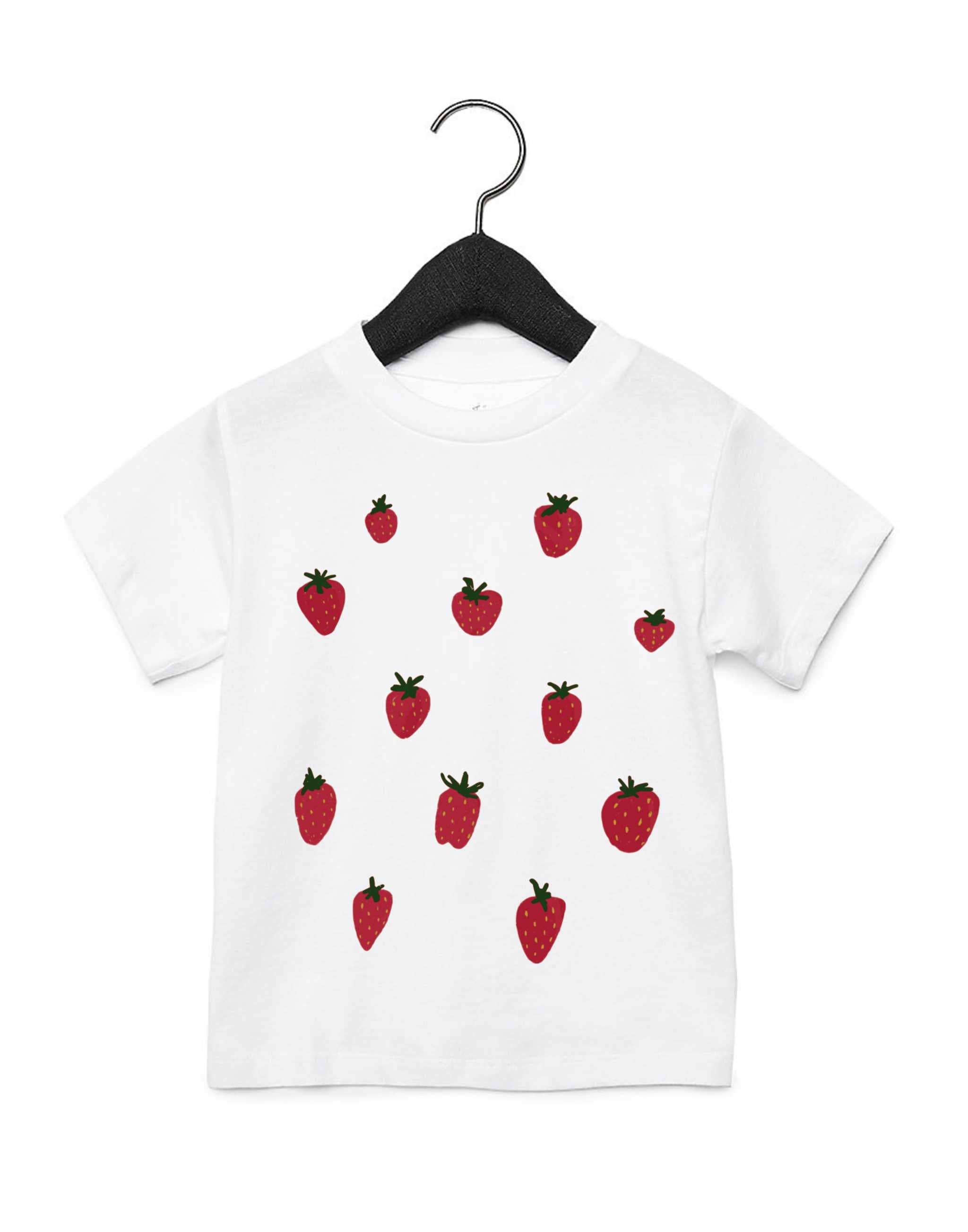 Joseph + Sue - Vendita all'ingrosso Maglietta serigrafata - Bambini - T-shirt per bambini Strawberry1