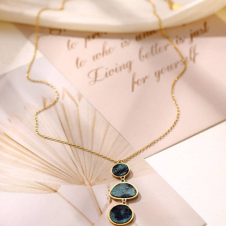 Yassira necklace in stainless steel for wholesale by BELLE MISS